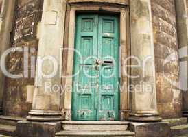 Very old weathered door