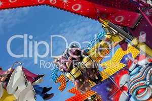 Colorful Fairground Ride