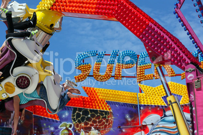 Colorful Fairground Ride