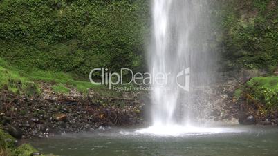 Waterfall in tropical rainforest, Ecuador