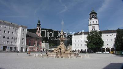 Residence Square & Residence Fountain in Salzburg