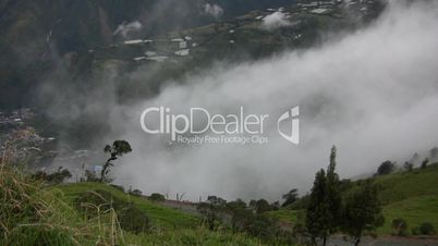 Mist rising from the Pastaza Valley, Ecuador