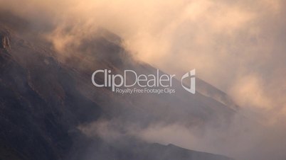 Clouds on the slopes of Tunguragua Volcano