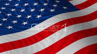 Amerika Fahne (USA) als nahtlose Schleife .. US flag as seemless loop