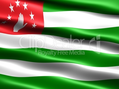 Fahne von Abchasien  .. Flag of Abkhazia