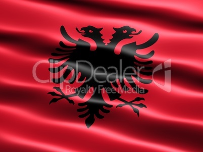 Fahne von Albanien .. Flag of Albania