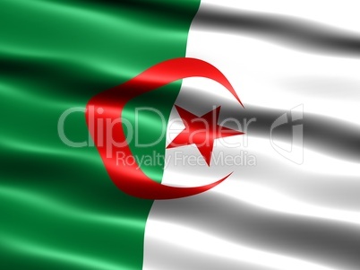 Fahne von Algerien .. Flag of Algeria