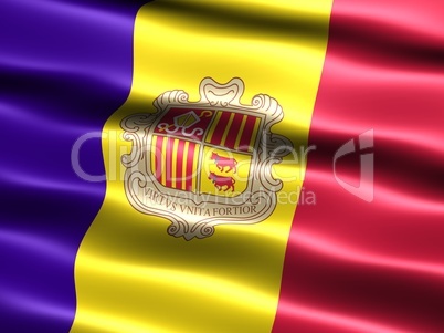 Fahne von Andorra .. Flag of Andorra