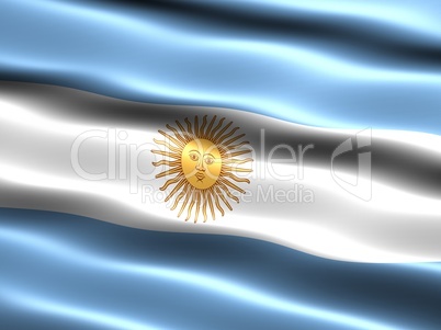 Fahne von Argentinien .. Flag of Argentina