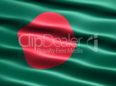 Fahne der Volksrepublik Bangladesch -- Flag of Bangladesh