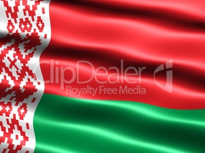 Fahne der Republik Weißrussland -- Flag of Belarus