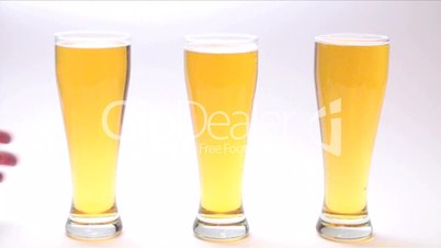 Drei Biergläser