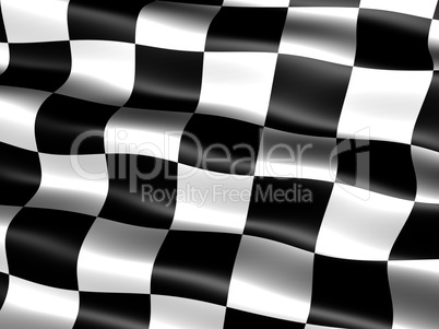 Motorsport Siegesfahne .. end-of-race flag