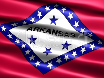 Flag of the state of Arkansas