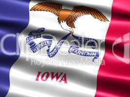 Flag of the state of Iowa