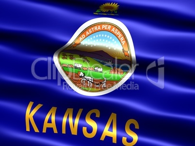 Flag of the state of Kansas