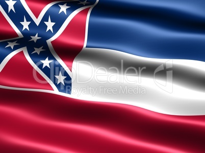 Flag of the state of Mississippi