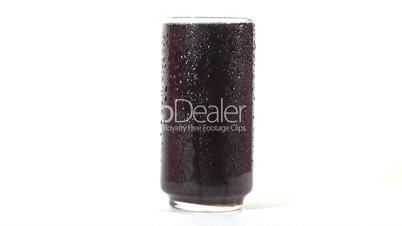 Coke glass with condensation