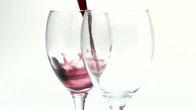 wine pour close-up