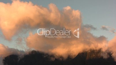 Timelapse clouds over Pastaza Valley, Ecuador