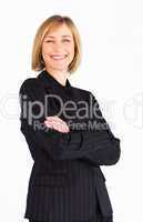 Smiling female businessmanager