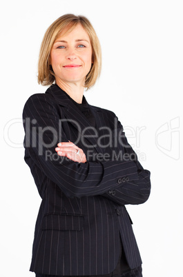 Confident businessmanager with folded arms
