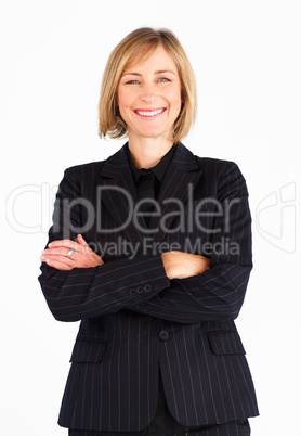 Portrait of businesswoman with crossed arms