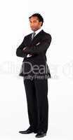 Handsome businessman with crossed arms