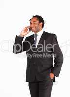 Businessman communication on phone