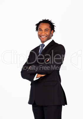 Portrait of businessman with crossed arms