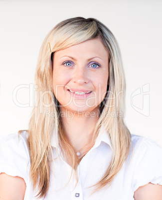 Portrait of a beautiful blonde businesswoman