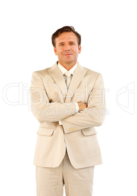 Senior manager with folded arms