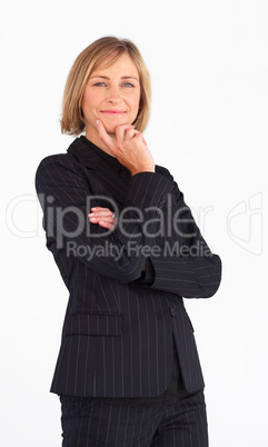 Confident businesswoman looking at the camera