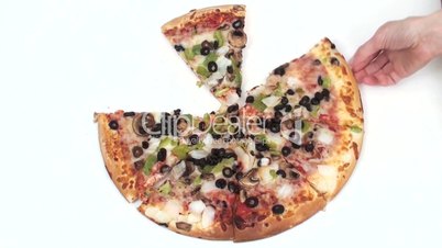 vegetarische Pizza