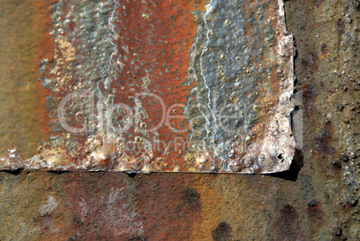 Bunte Roststruktur -.Colorfully weather-beaten rust