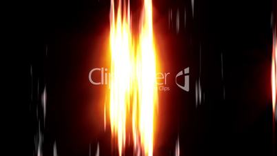 Fiery abstract ghosts - digital animation