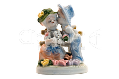 Porcelain figurine.