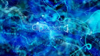 blue beads loopable motion background