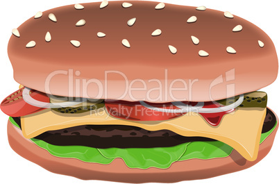 Cheeseburger plus Salad