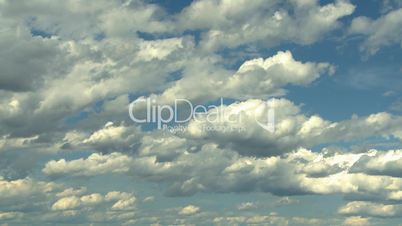 Time Lapse of fluffy clouds