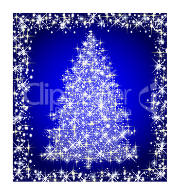 christmastree blue