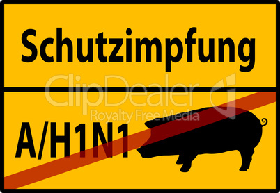 H1N1 Schweinegrippe Warnung