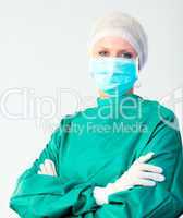 Surgeon with arms Folded