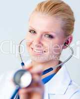 Doctor Holding Stethesope