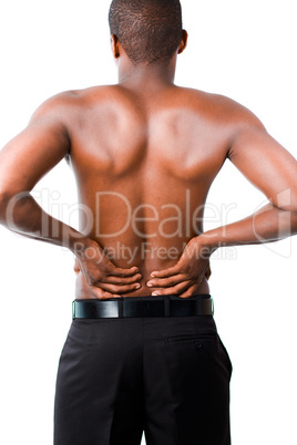 Man with backpain