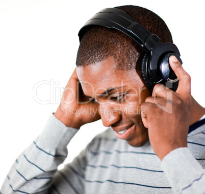 Man listening to music