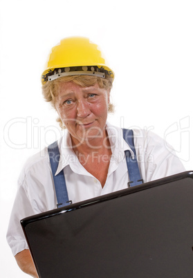 Arbeiterin am Laptop