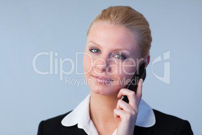 Businesswoman on the phone