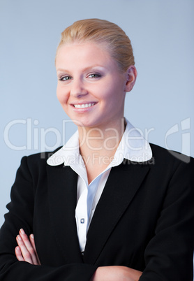Business woman with folded arms
