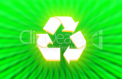 3d Recycle symbol